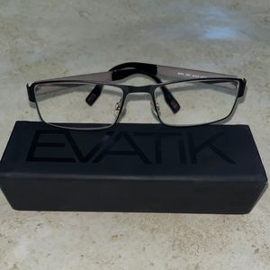EVATIK 9063 mens titanium glasses frames EUC
